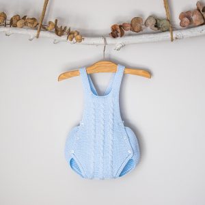 Peto de punto azul bebe