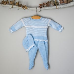 Polaina azul bebe niño