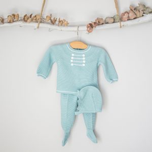 Polaina bebé verde agua