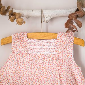 Vestido detalle nido de abeja